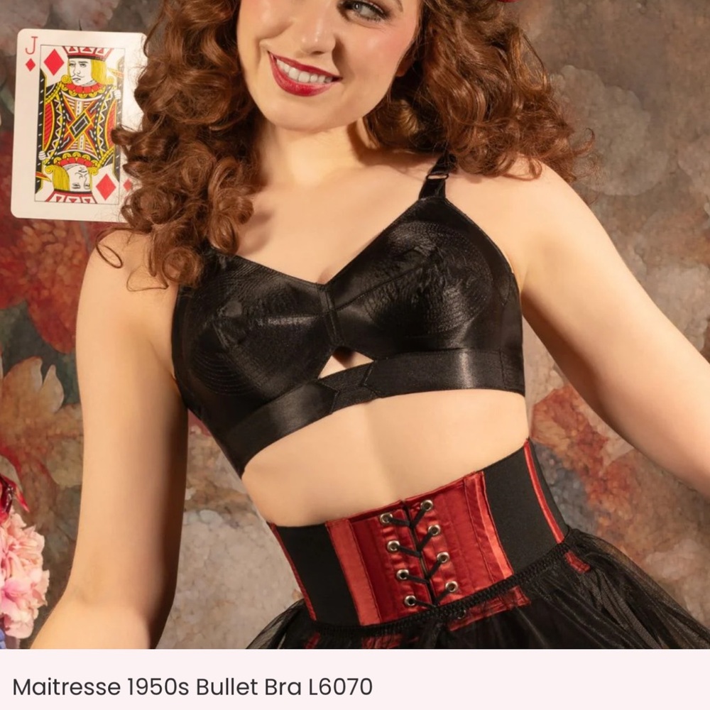 What Katie Did Black 1950s Bullet Bra